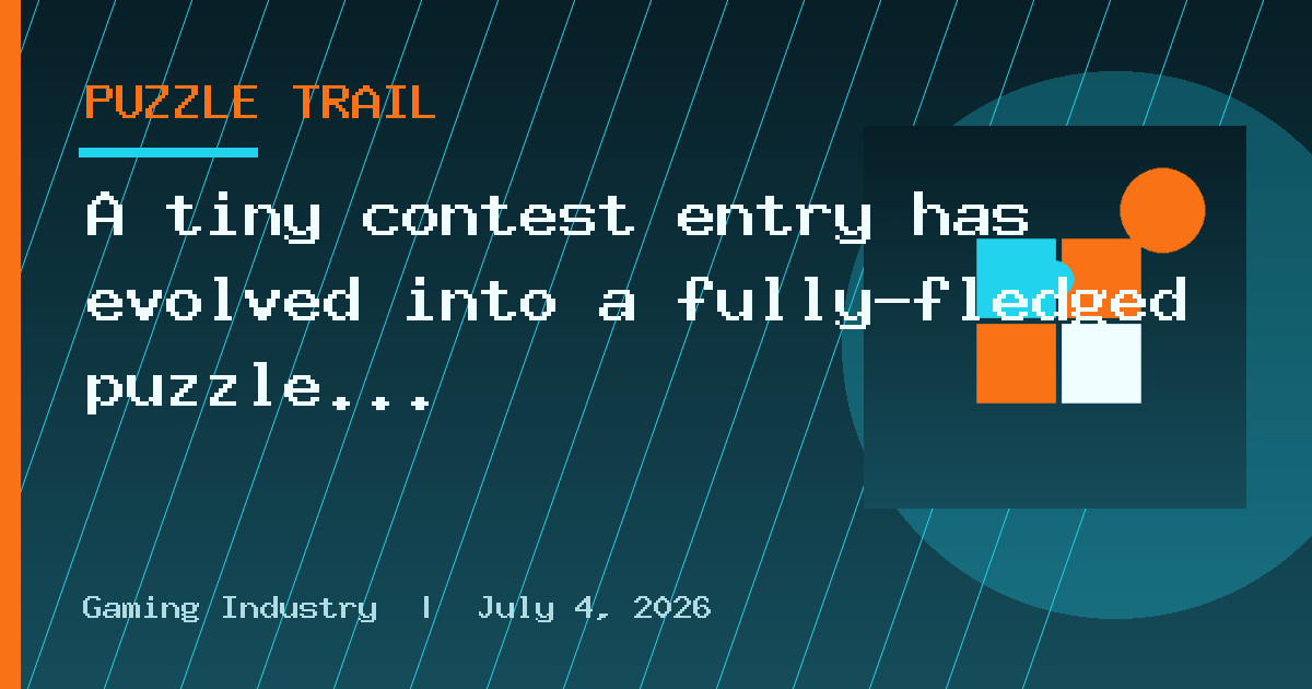 A tiny contest entry has evolved into a fully-fledged puzzle game