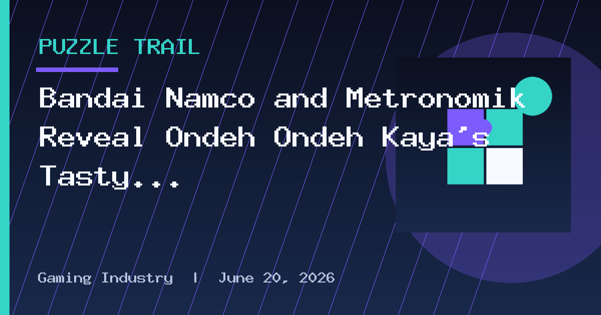Bandai Namco and Metronomik Reveal Ondeh Ondeh Kaya’s Tasty Tale