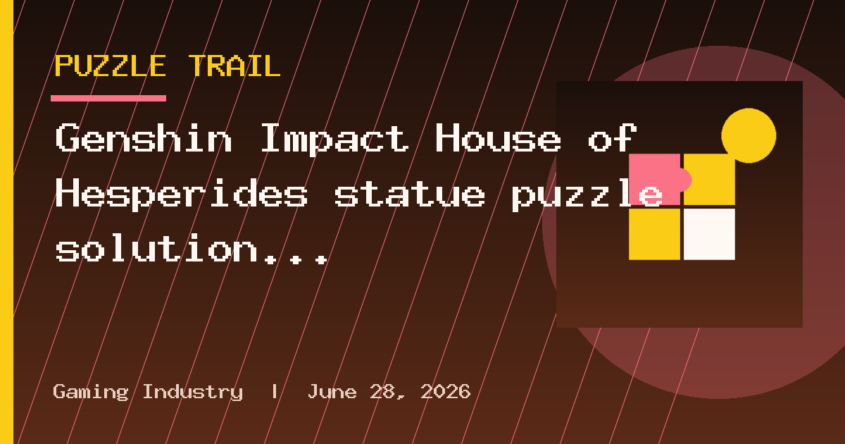 Genshin Impact House of Hesperides statue puzzle solution