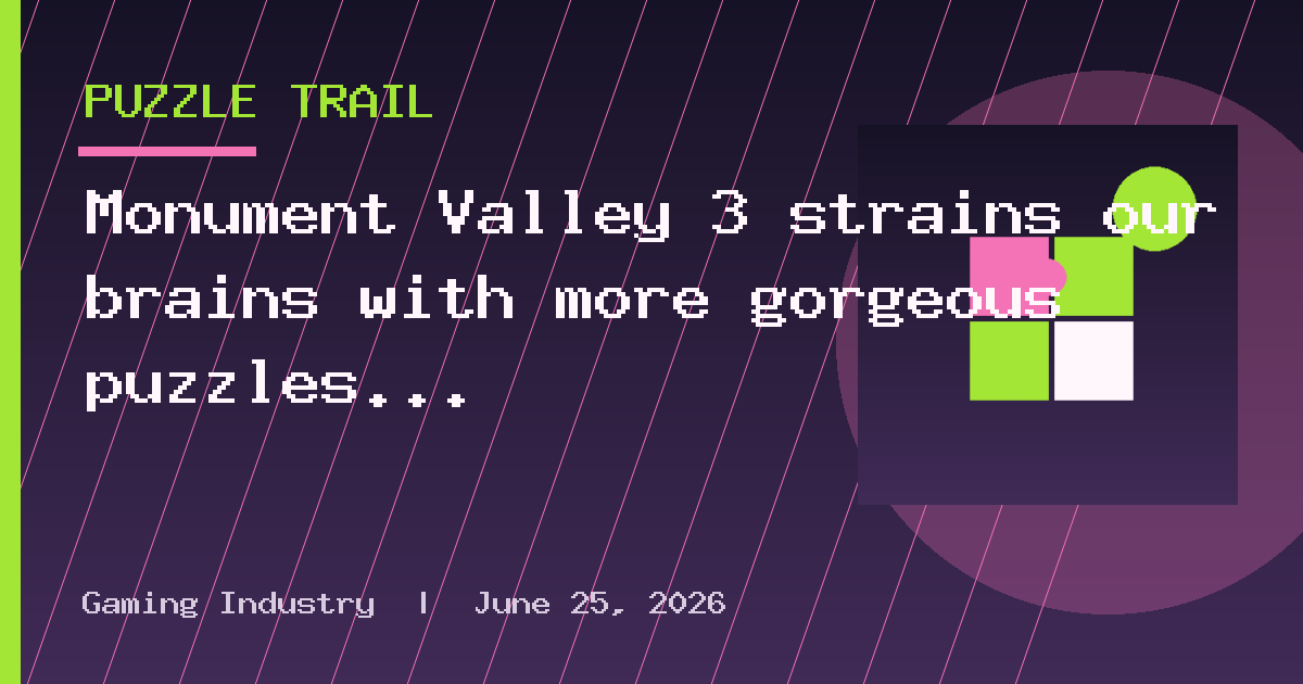 Monument Valley 3 strains our brains with more gorgeous puzzles