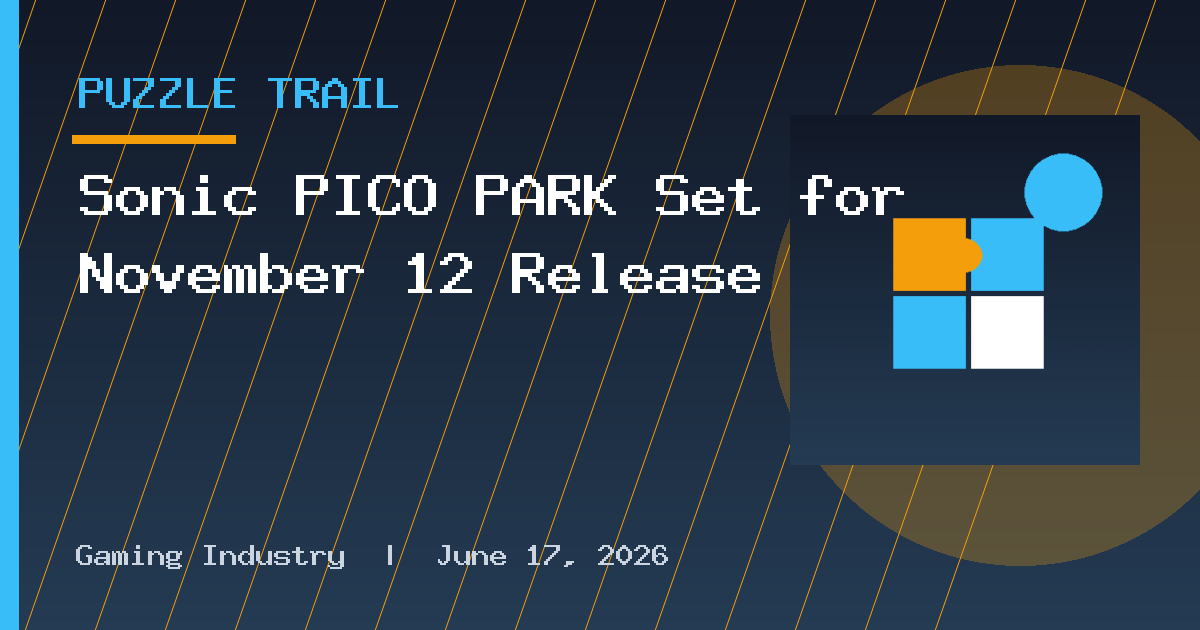 Sonic PICO PARK Set for November 12 Release