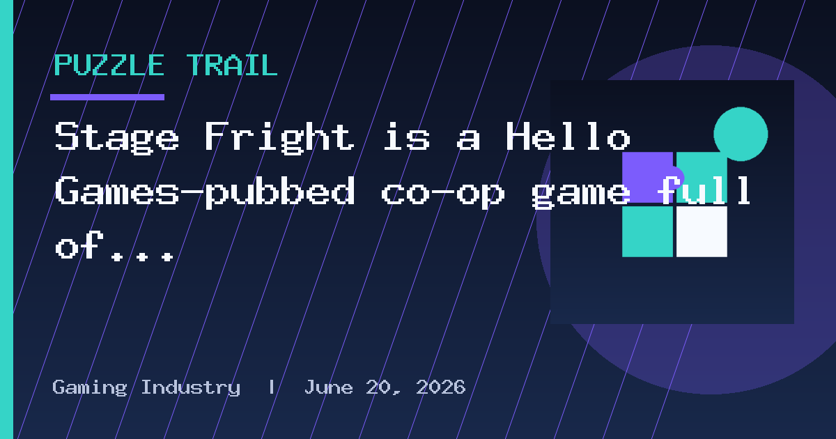 Stage Fright is a Hello Games-pubbed co-op game full of spooky escape rooms